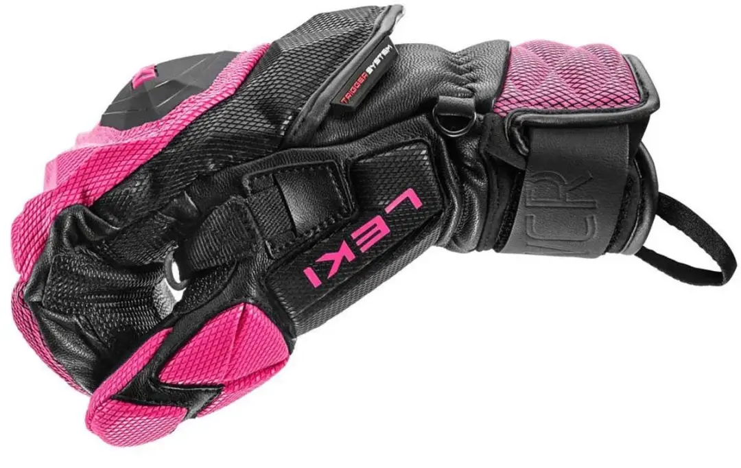 Leki WCR Venom SL 3D Wanten - Zwart/Roze - 9 - afbeelding 3 van 4