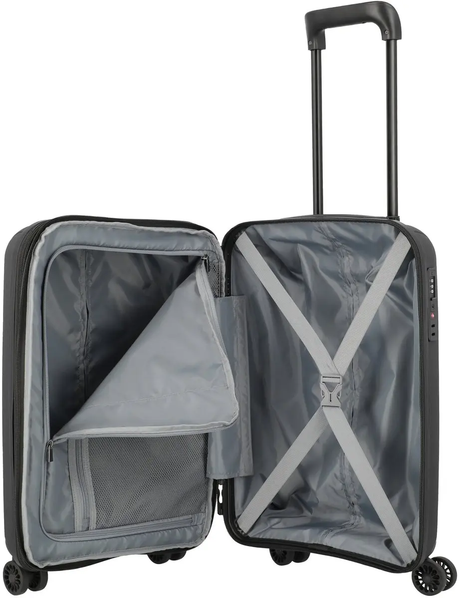 Travelite Skymate 4W Cabin Trolley 55 - 36L - Zwart - afbeelding 4 van 6