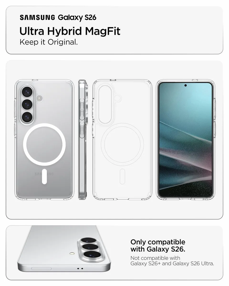Spigen Ultra Hybrid MagFit Hoesje ACS10734 - Transparant
