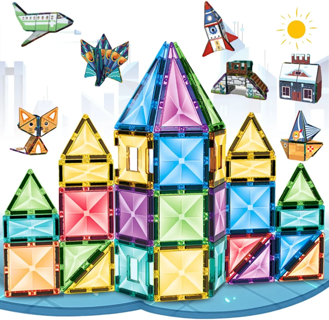 Fits4Kids Magnetic Tiles Kaleidoscopic Creations 100 Stuks