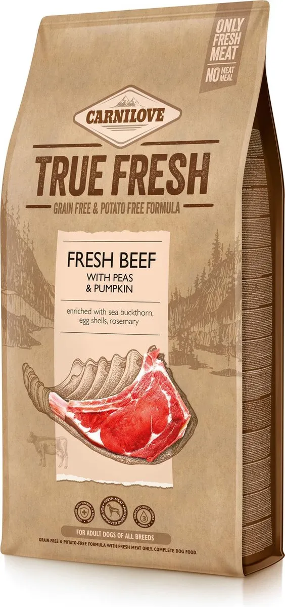 Carnilove True Fresh Hondenvoer Rundvlees Graanvrij 11,4kg