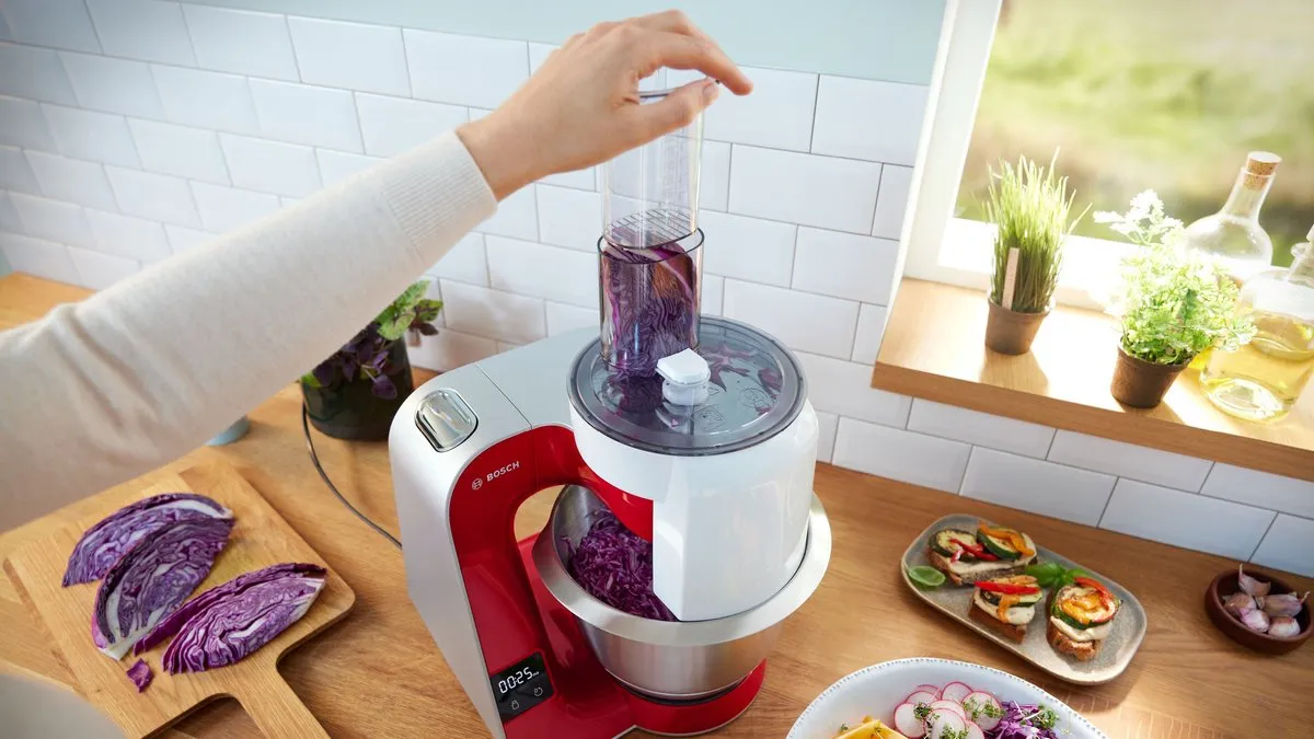 Bosch MUM5X720 Keukenmachine 1000W - 3,9L Rood