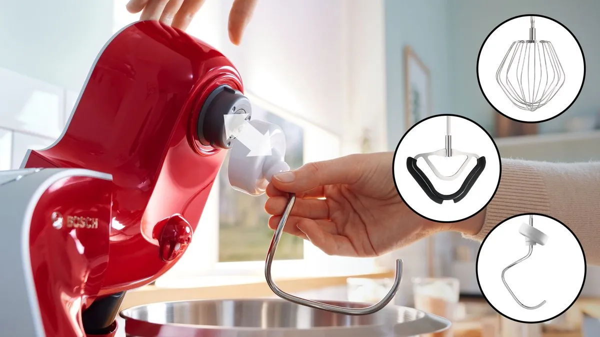 Bosch MUM5X720 Keukenmachine 1000W - 3,9L Rood