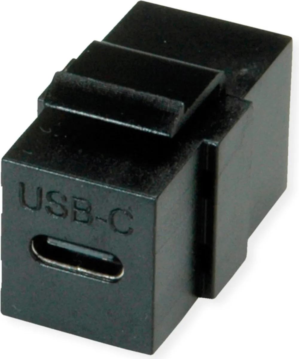 Value USB Type C Keystone Module - 10 Gbps - Zwart - afbeelding 6 van 6