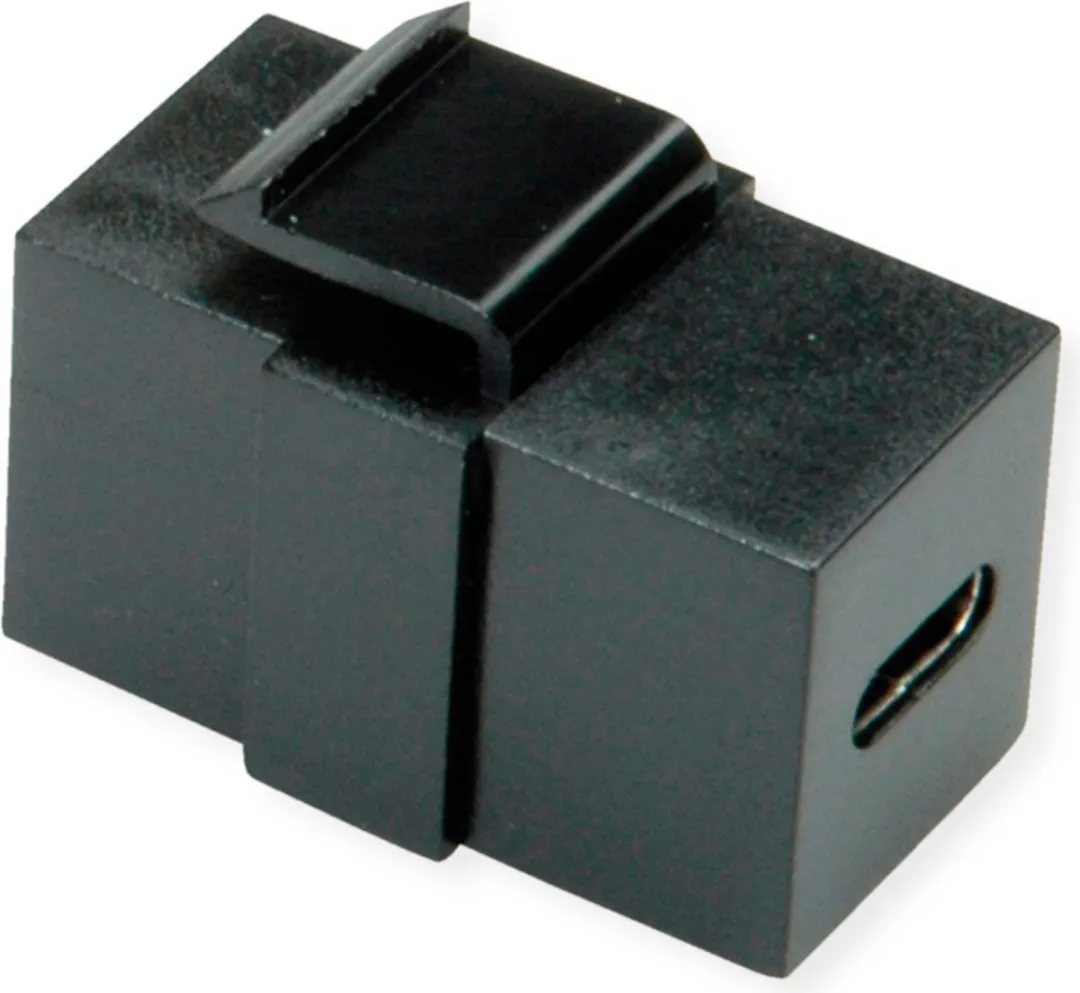 Value USB Type C Keystone Module - 10 Gbps - Zwart - afbeelding 4 van 6