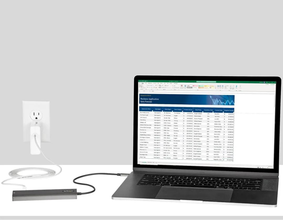 Startech DKT30CHSDPD1 USB Hub - Zwart