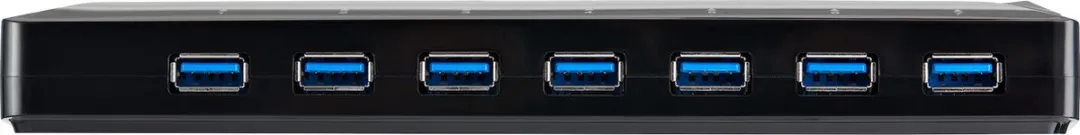 Startech ST93007U2C USB 3.0 Hub 7-Poorts - 2x 2.4A Oplaadpoorten - Zwart - afbeelding 2 van 6