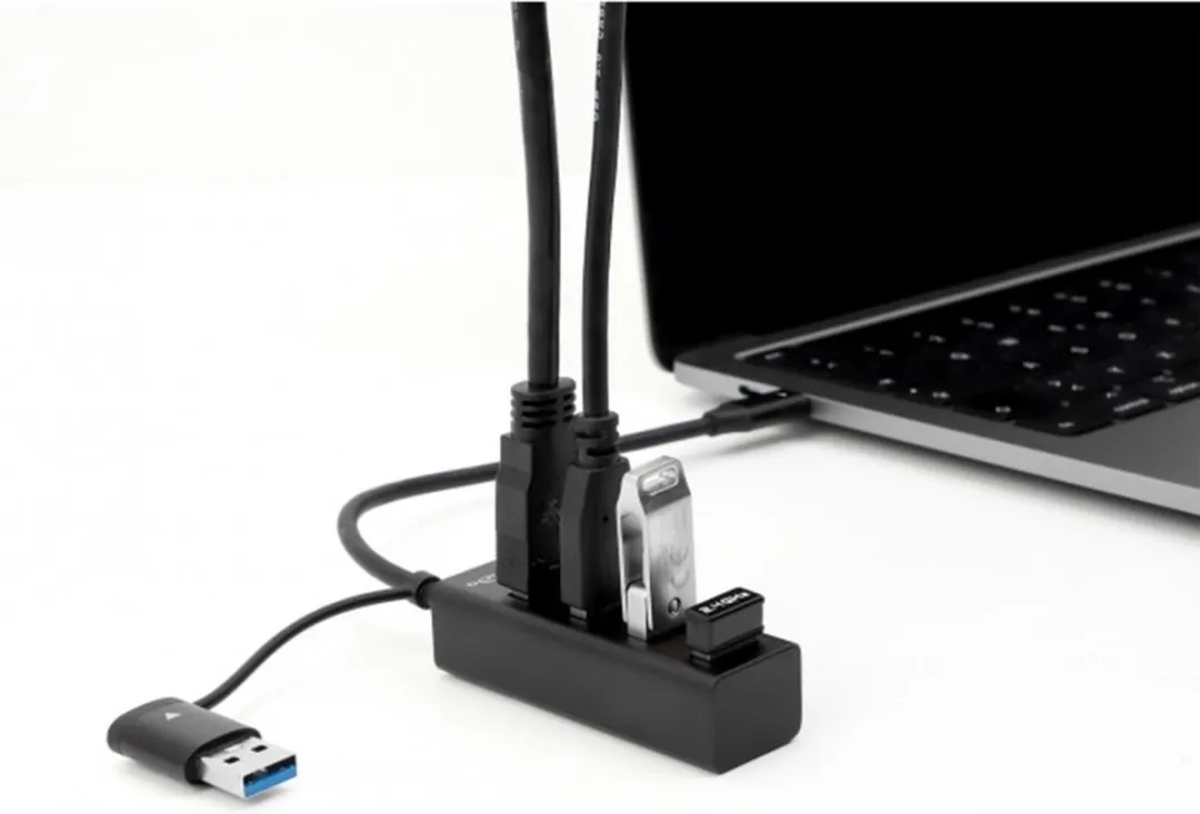 Delock USB 3.0 Hub 4 Poorten 5Gbps - Zwart
