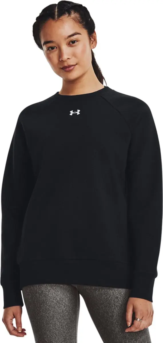 Under Armour Rival Fleece Crew Dames Sweatshirt - Zwart - afbeelding 4 van 5