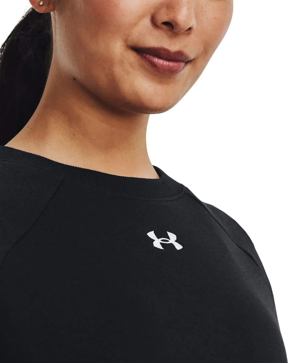 Under Armour Rival Fleece Crew Dames Sweatshirt - Zwart - afbeelding 3 van 5