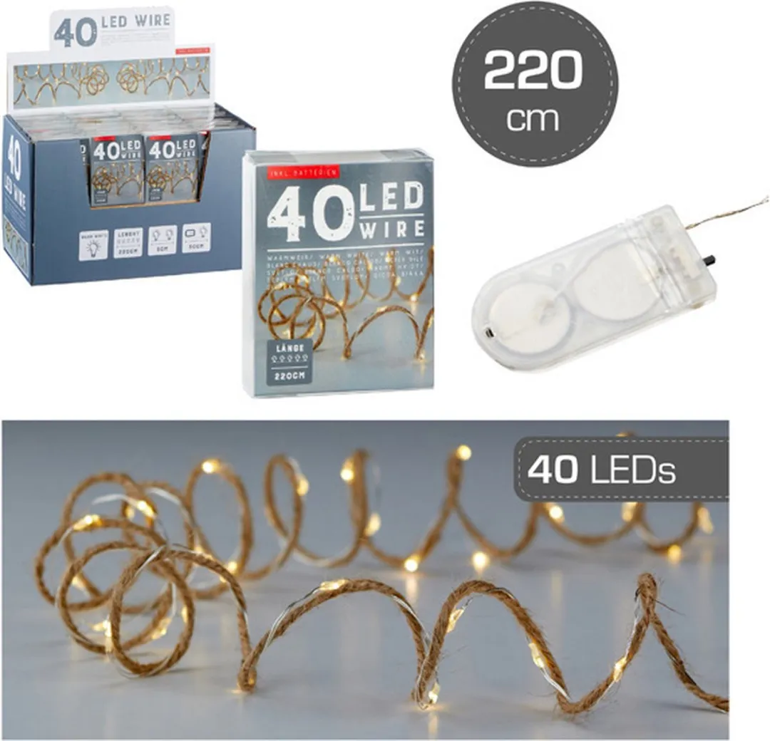 Anna's Collection Bellatio Kerstverlichting - 2x 220cm Warm Wit