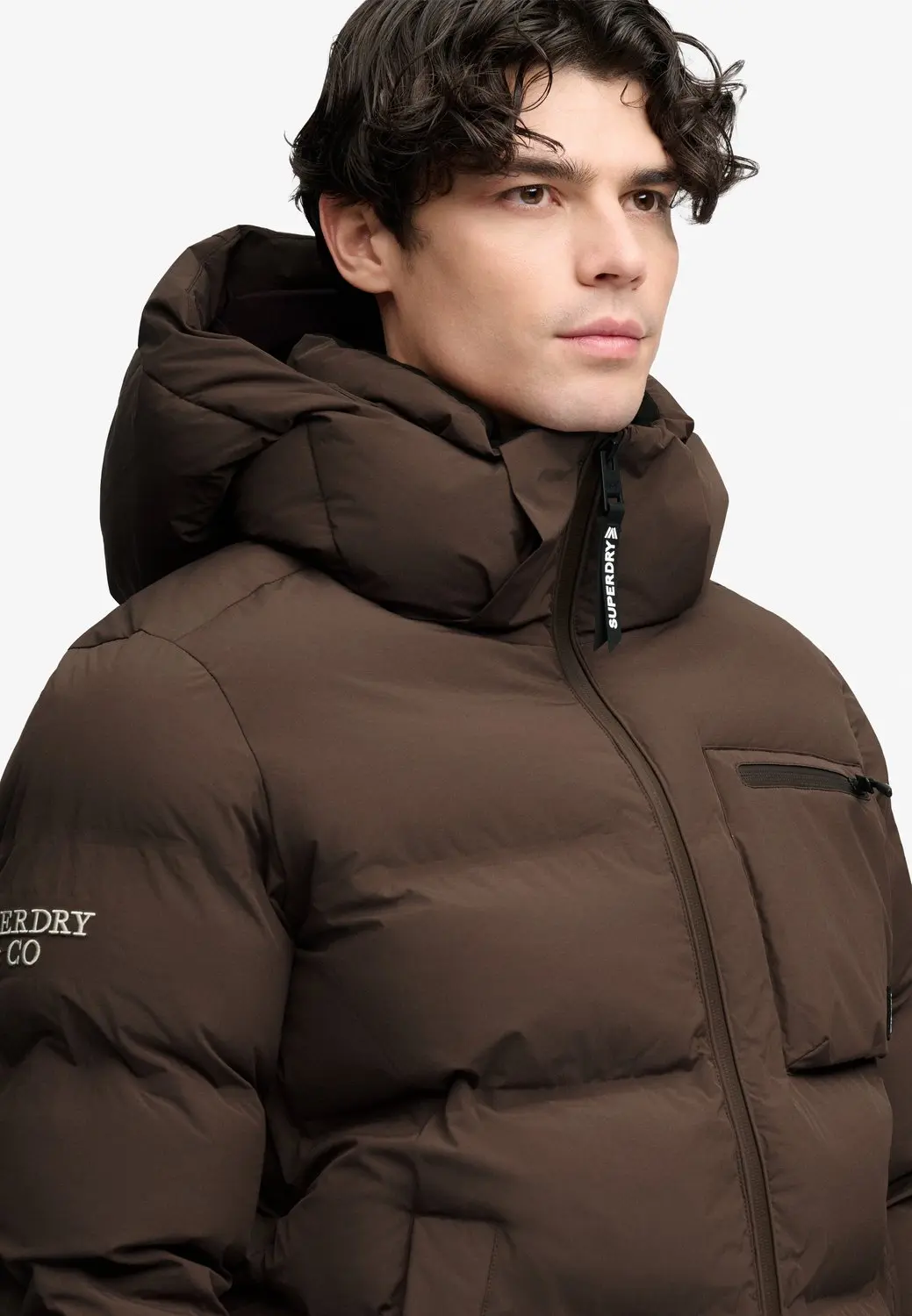 Superdry Ski Gewatteerde Jas - Bruin - afbeelding 5 van 6