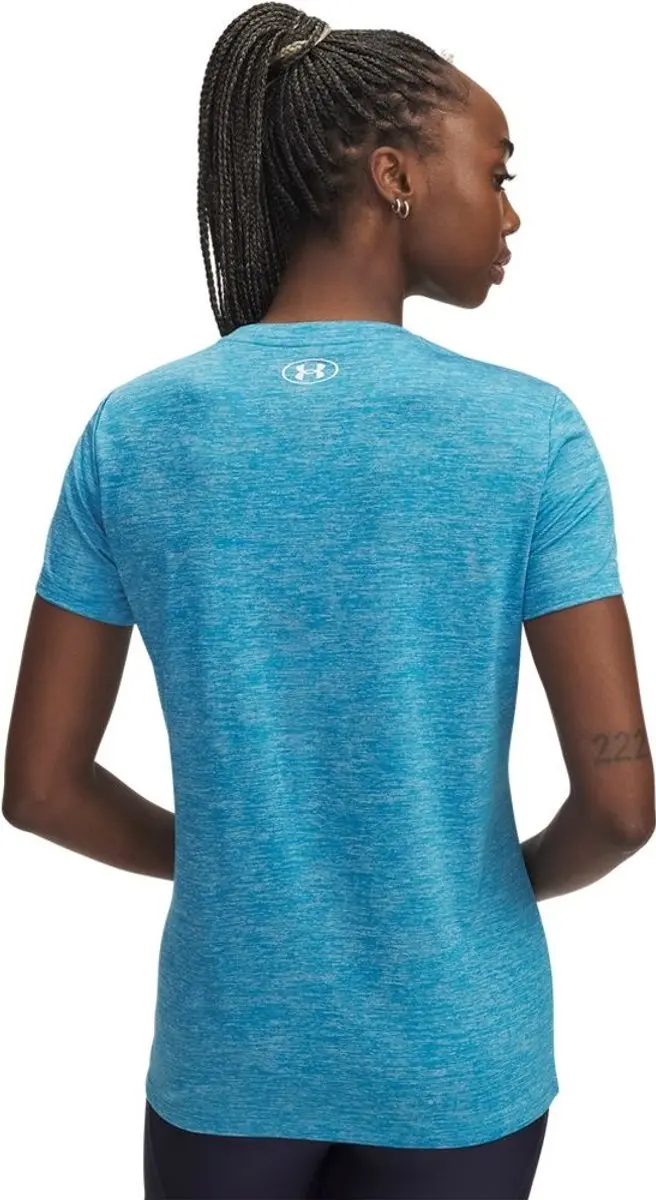 Under Armour Tech SSC-Twist Dames T-Shirt - Blauw - afbeelding 3 van 3
