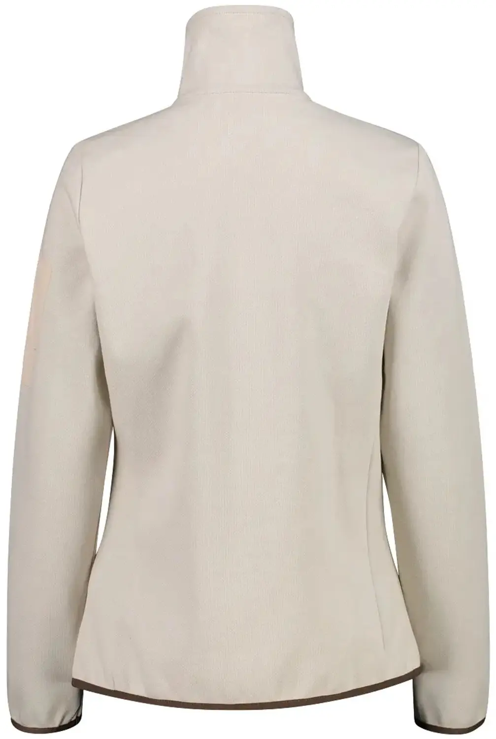 CMP Knit-Tech Damesfleece met Rits - Cream-Off White - afbeelding 2 van 2