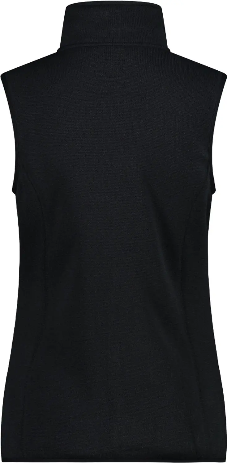 CMP Dames Fleece Vest - Nero-Titanio - 4XL - afbeelding 2 van 2