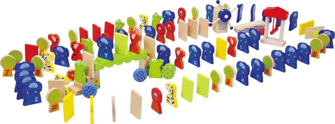 Small Foot Domino Rally Dierentuin-dieren