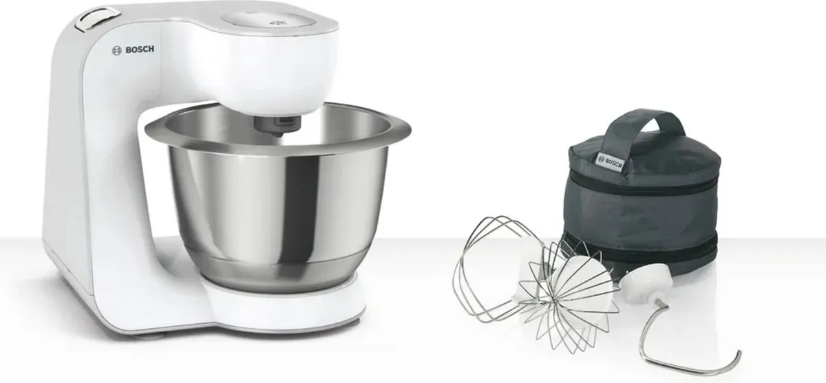 Bosch MUM58200 Keukenmachine 1000W - 7 Snelheden - 3,9L - Wit/Zilver