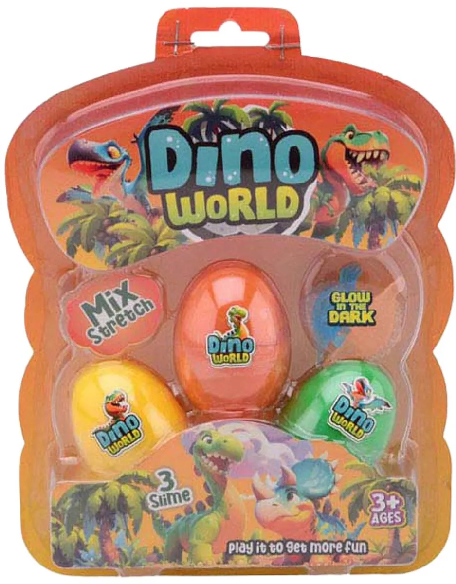 Johntoy Dino Slijmeieren Glow in the Dark