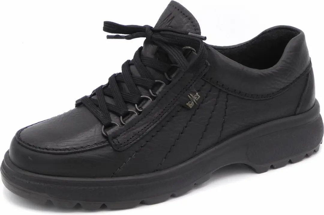 Lomer New Valiant Analina Zwart Wandelschoen Heren