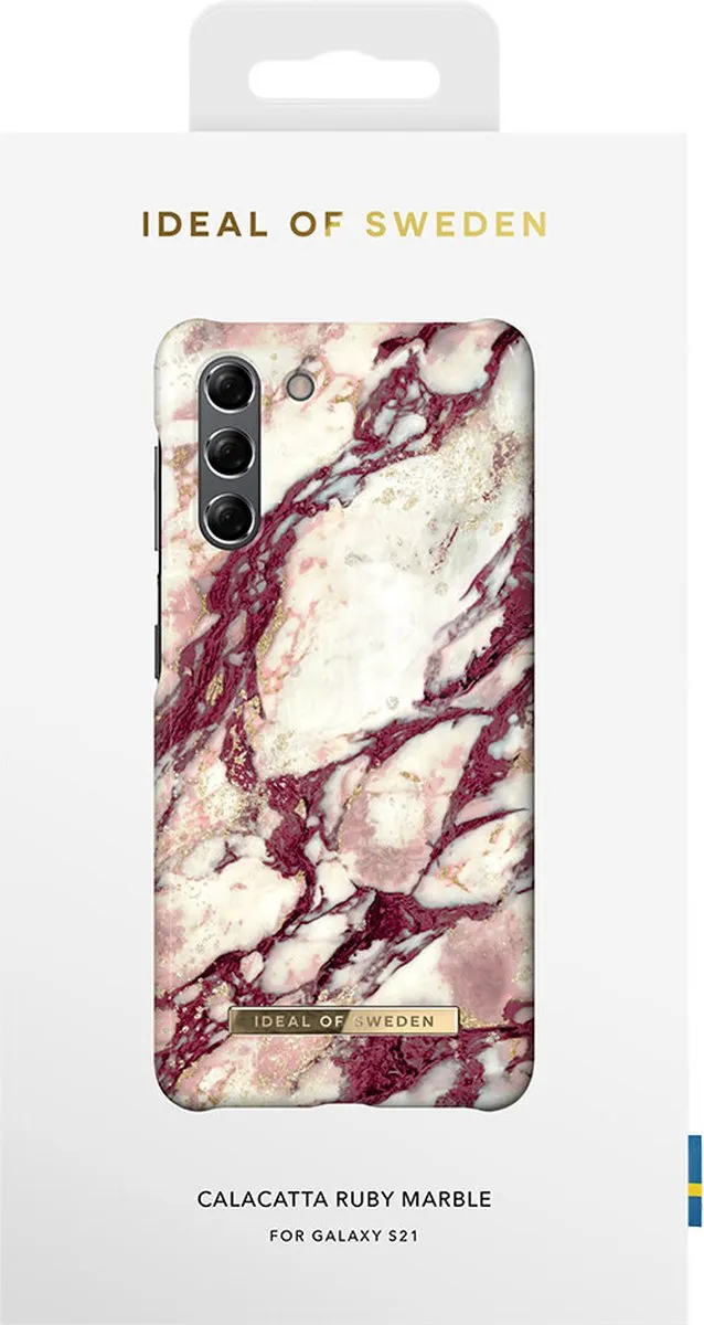 iDeal of Sweden Galaxy S21 Hoesje Calacatta Ruby Marble - afbeelding 4 van 6