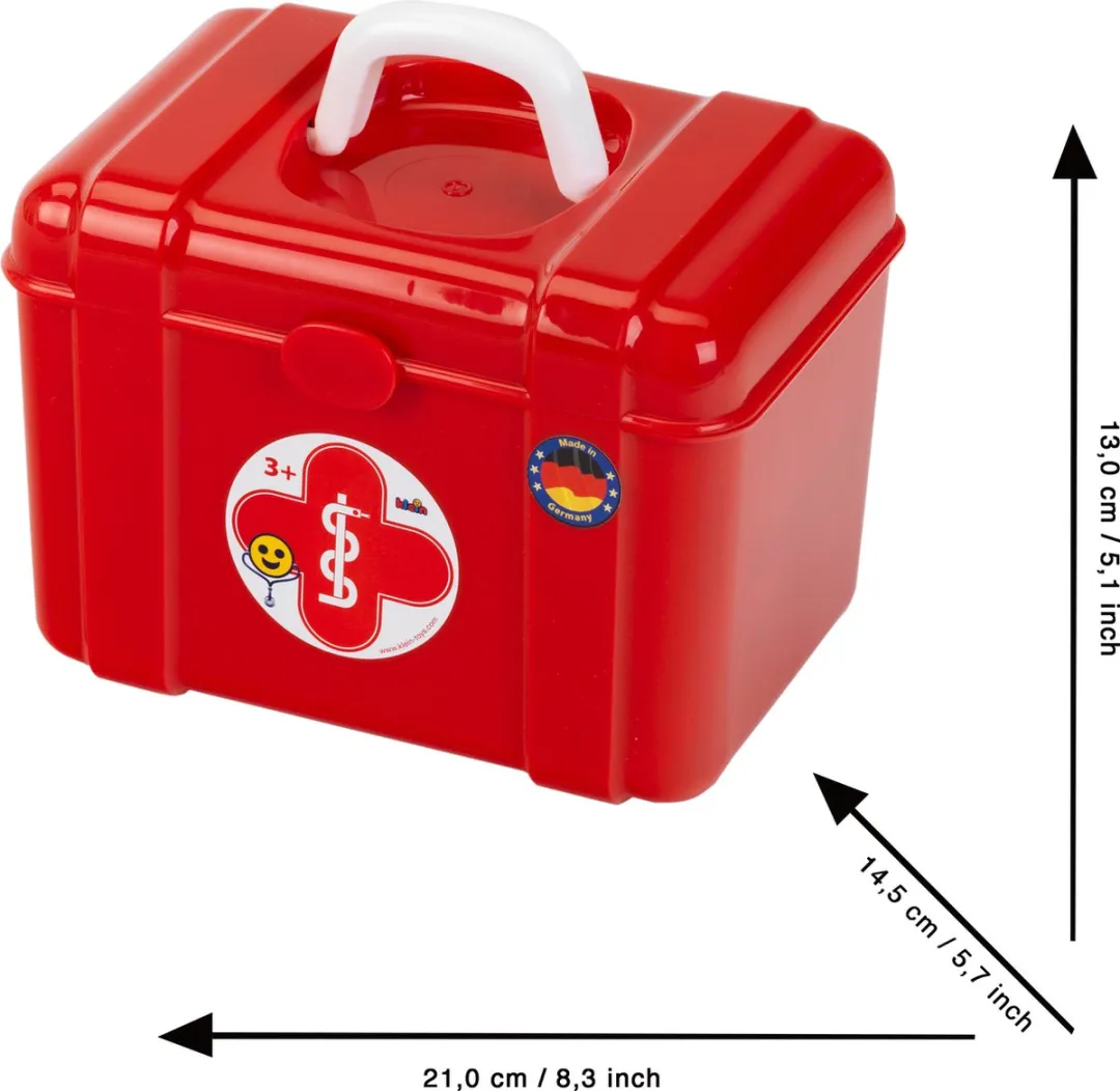 Klein Toys Dokterskoffer Rood - 21x14,5x18cm