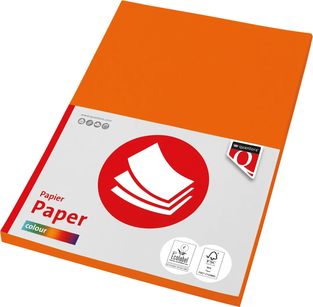 Quantore Kopieerpapier A4 160gr Oranje
