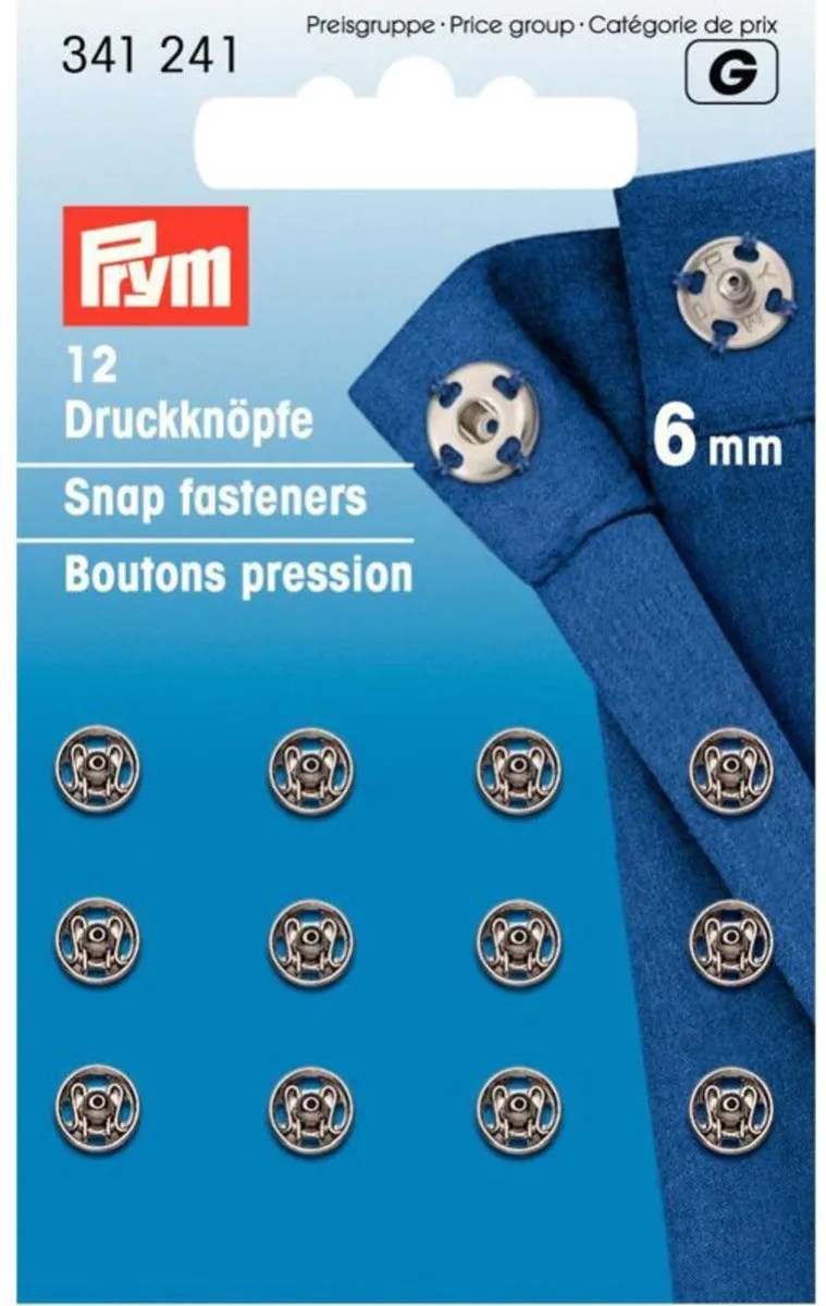 Prym Aannaaidrukknopen 6mm