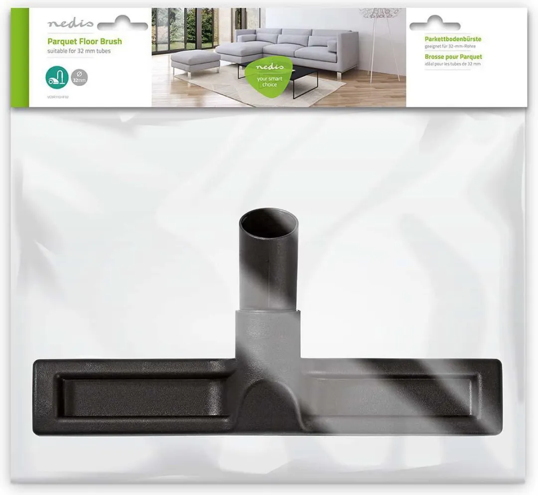Nedis VCBR110HF32 Parketborstel - 32mm - Zwart