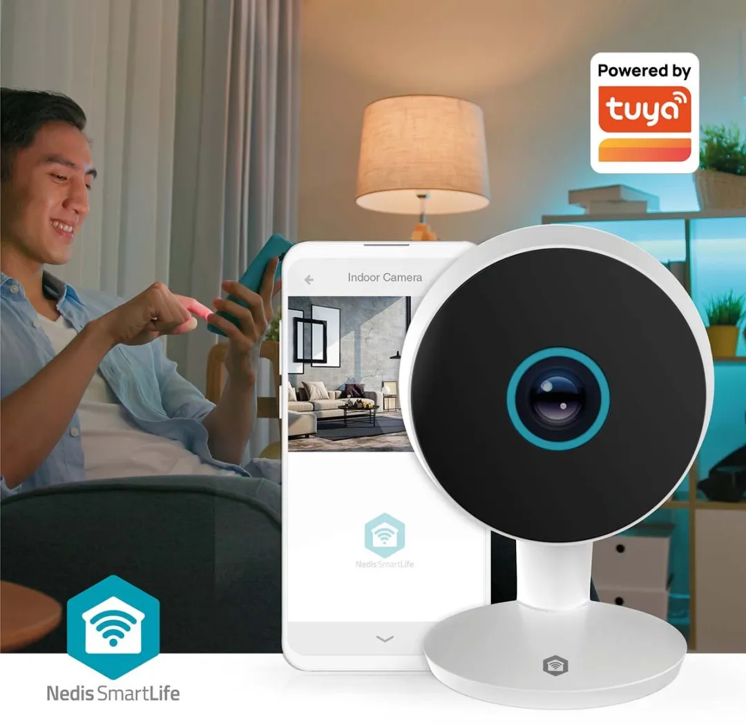 Nedis SmartLife WIFICI08CWT Beveiligingscamera Binnen - 3MP Full HD - Wit