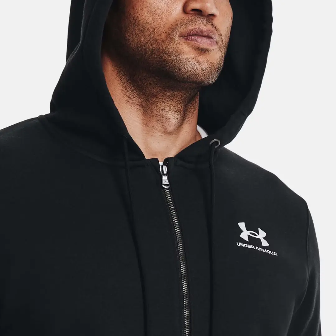 Under Armour Essential Fleece Heren Hoodie - Zwart - L - afbeelding 4 van 6