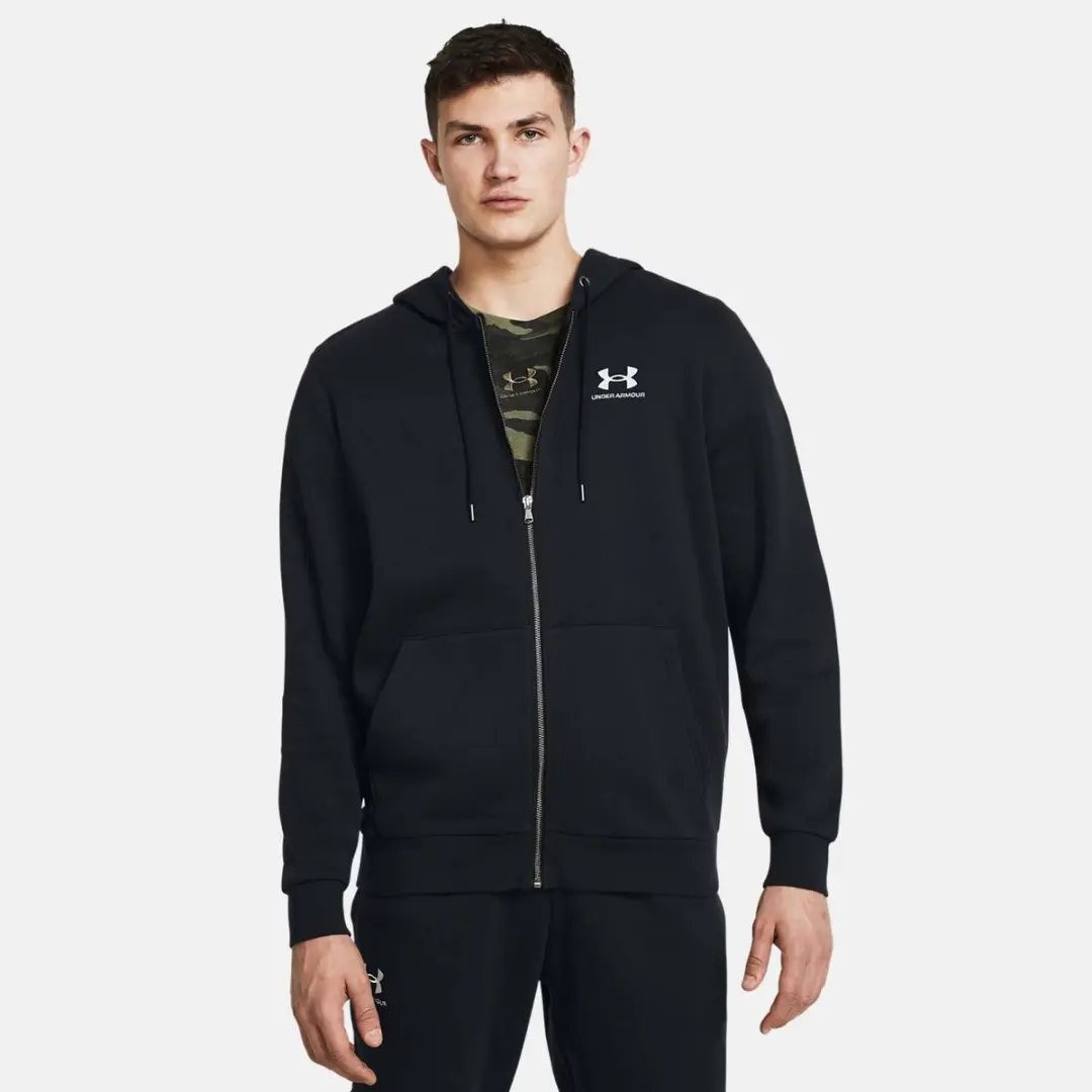 Under Armour Essential Fleece Heren Hoodie - Zwart - L - afbeelding 2 van 6