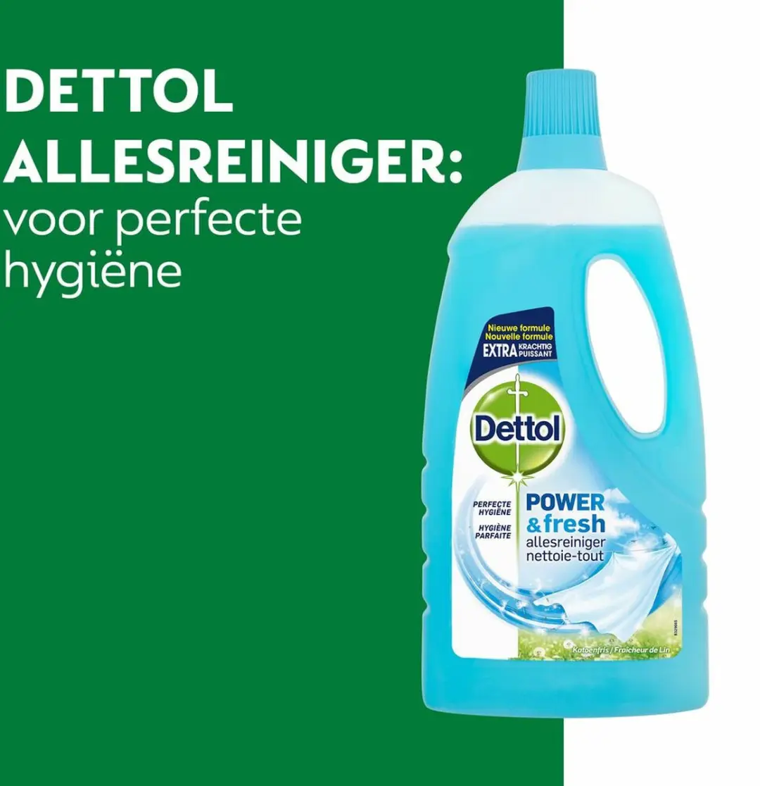 Dettol Power & Fresh Allesreiniger Katoenfris - 1 liter - afbeelding 5 van 6