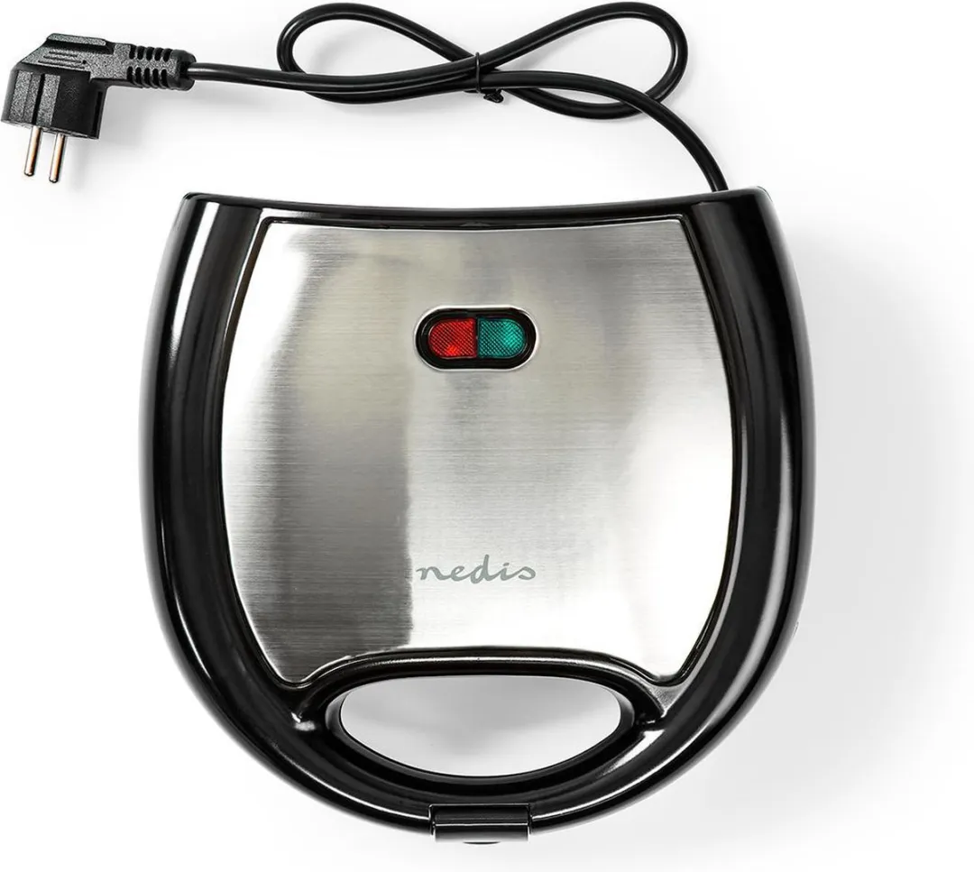 Nedis KAWP200 Wafelijzer 750W - 22x12cm - Zwart - afbeelding 6 van 6