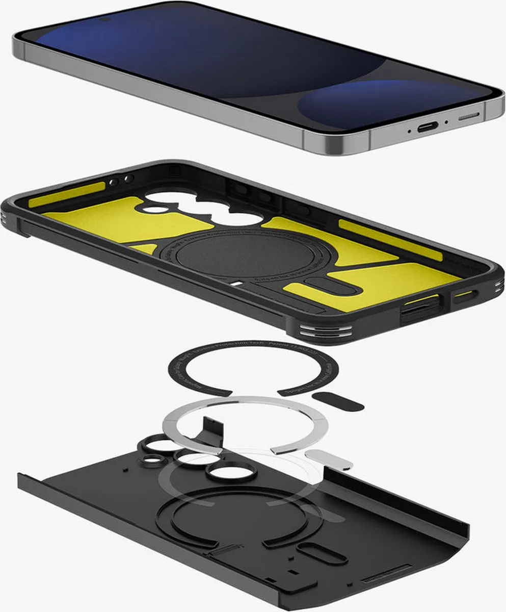 Spigen Tough Armor Hoesje S24 FE - MagSafe - Zwart