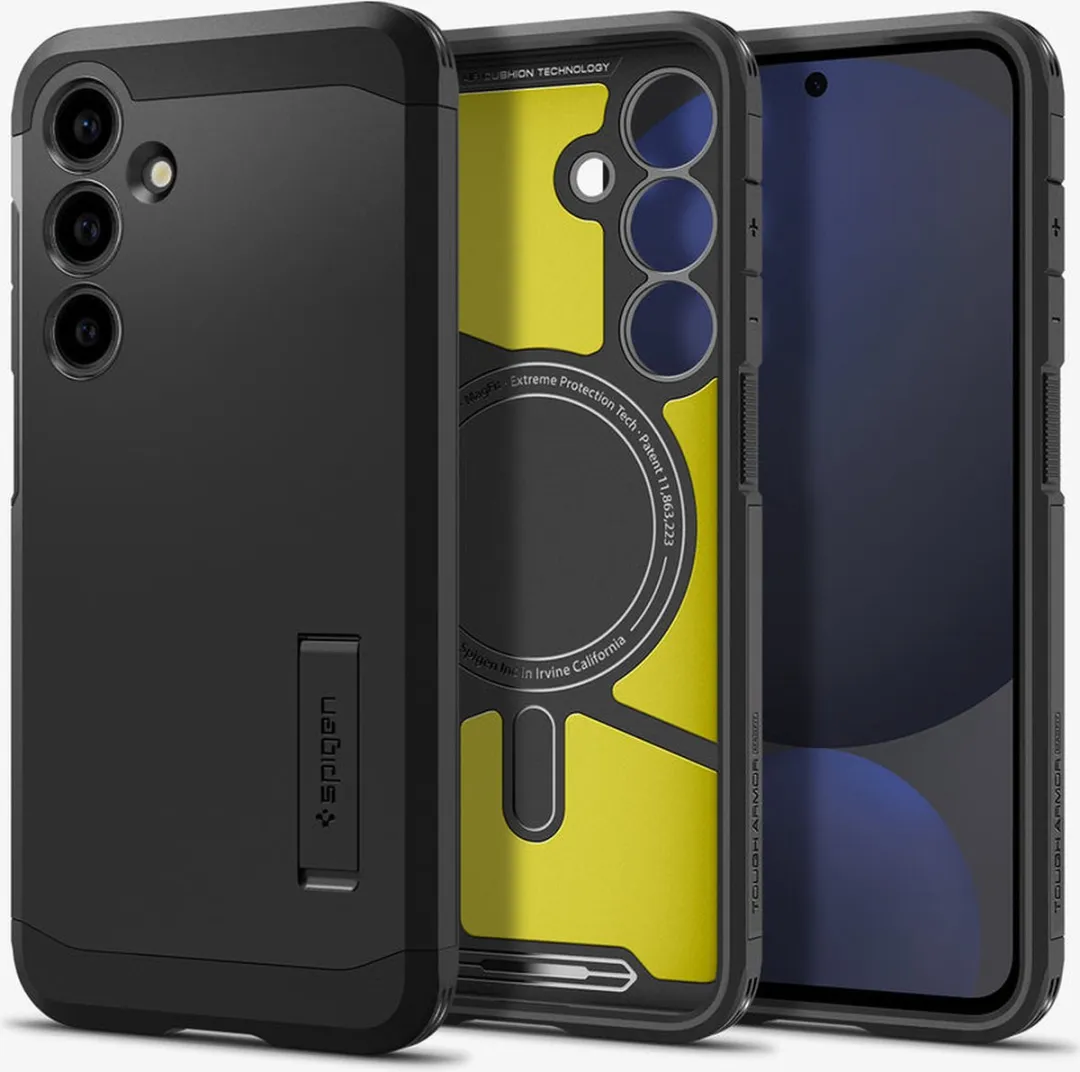 Spigen Tough Armor Hoesje S24 FE - MagSafe - Zwart