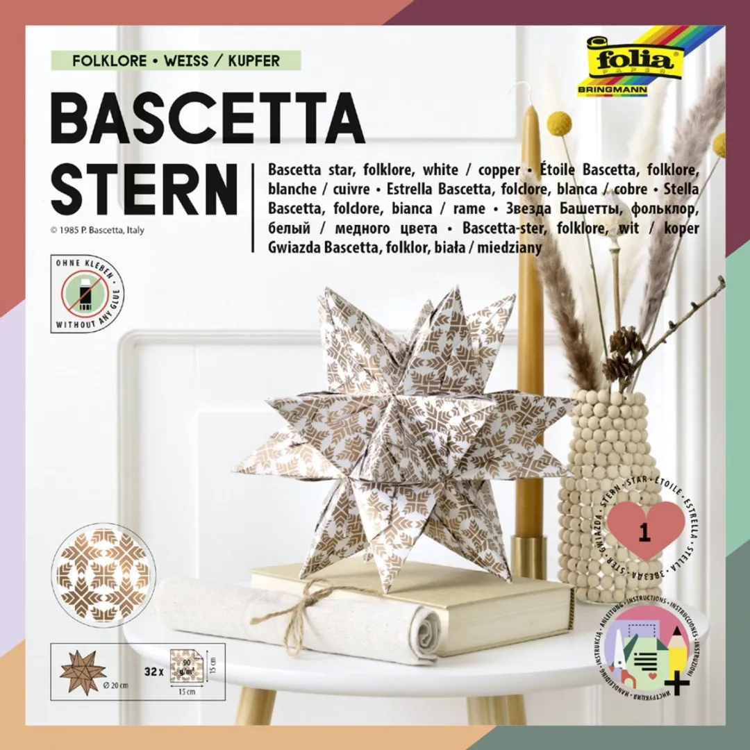 Folia Vouwblaadjes Bascetta-ster Lila/Zilver