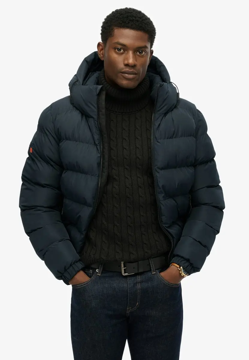 Superdry Gewatteerde Sportjas met Capuchon - Navy - XL - afbeelding 2 van 6