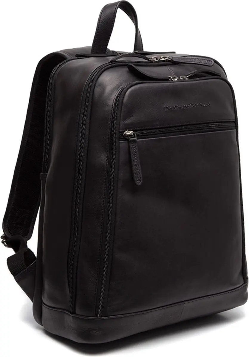 Chesterfield Detroit Waxed Pull Up Laptoprugzak - Zwart