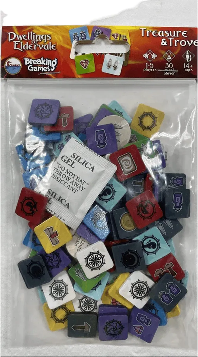 Dwellings of Eldervale: Wooden Treasure Tokens