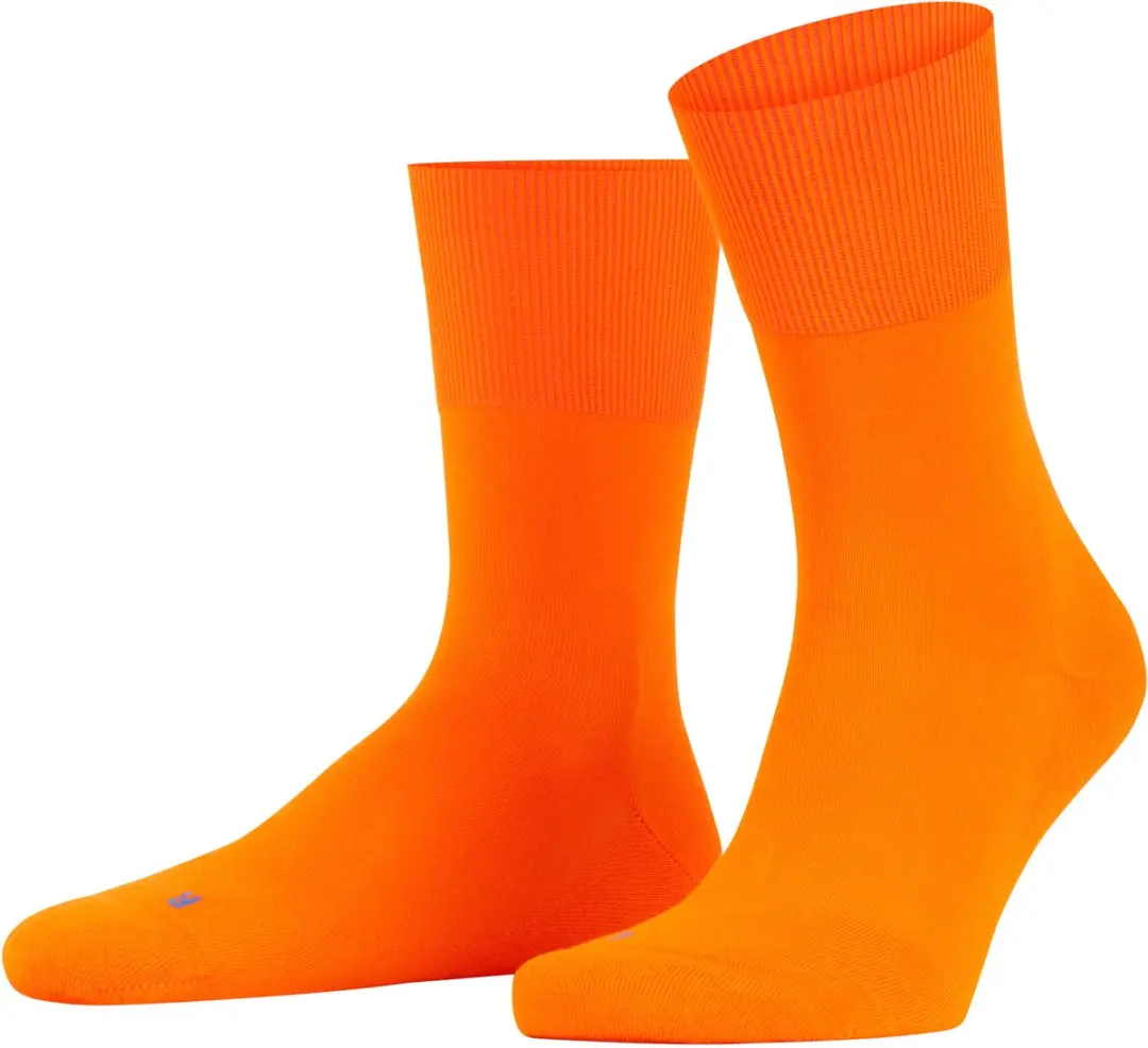 FALKE Run eenkleurig katoen functioneel materiaal sokken unisex orange