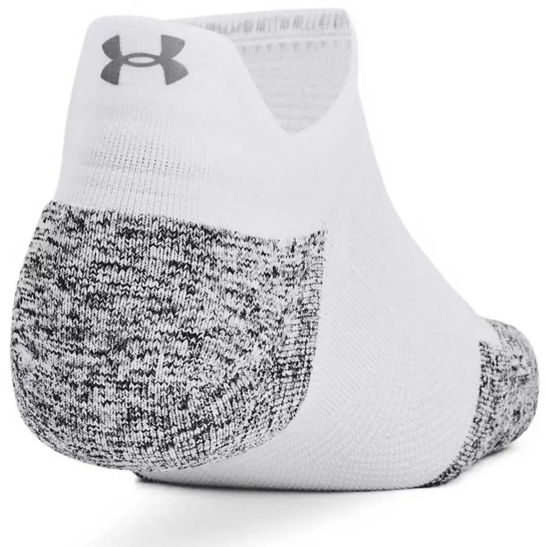 Under Armour Run Cushion Onzichtbare Sokken 3-pack - Wit - afbeelding 6 van 6