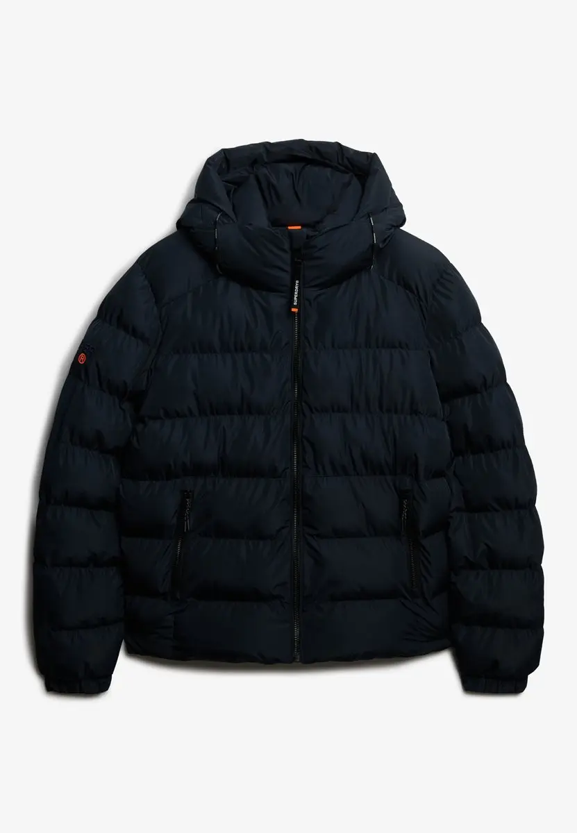 Superdry Hooded Sports Puffer Jacket - Navy - L - afbeelding 5 van 6