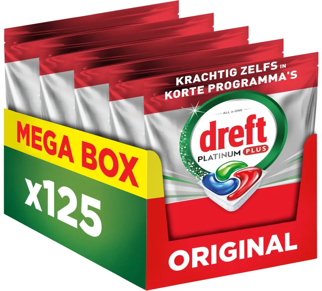 Dreft Platinum Plus Vaatwastabletten