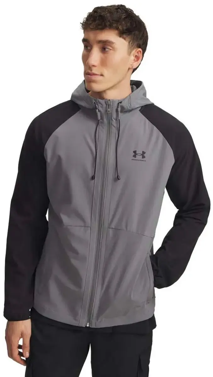 Under Armour Vibe Woven Jas Grijs M Man