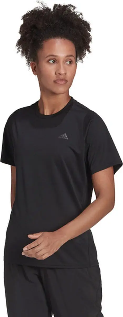 adidas Run Icons 3bar Dames Running T-shirt - Zwart - S - afbeelding 5 van 5