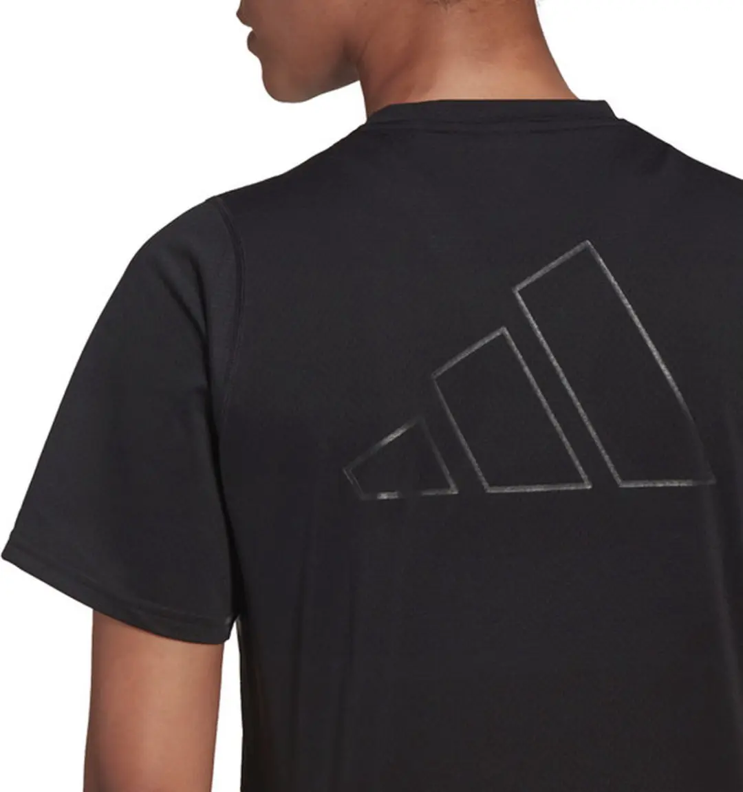 adidas Run Icons 3bar Dames Running T-shirt - Zwart - S - afbeelding 3 van 5