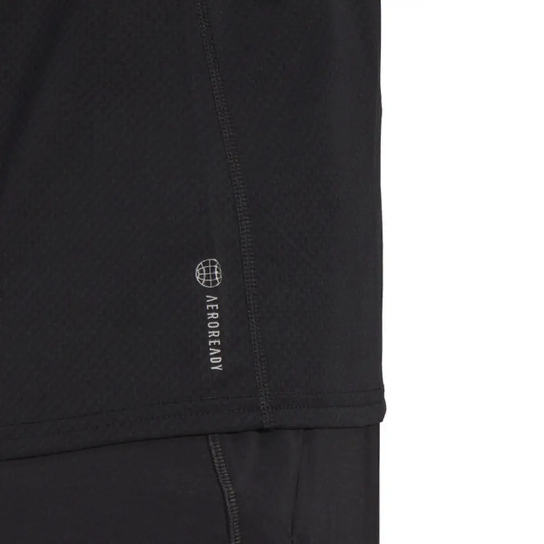 adidas Run Icons 3bar Dames Running T-shirt - Zwart - S - afbeelding 2 van 5