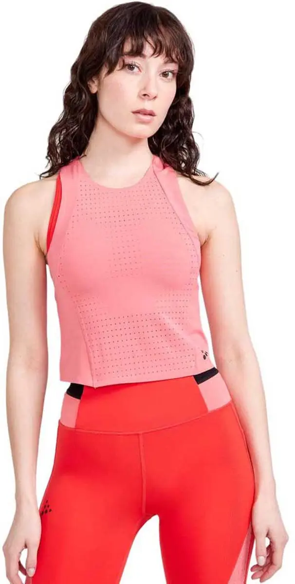 Craft ADV HiT Perforated Tank - Dames - Roze - Maat M - afbeelding 6 van 6