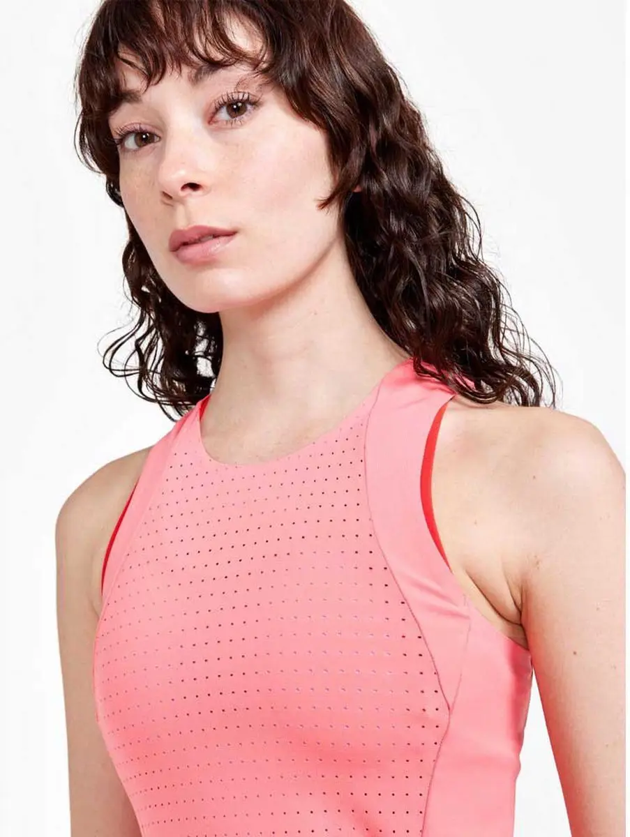 Craft ADV HiT Perforated Tank - Dames - Roze - Maat M - afbeelding 4 van 6