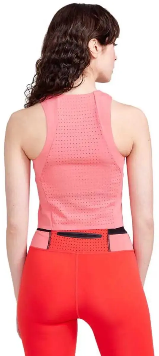 Craft ADV HiT Perforated Tank - Dames - Roze - Maat M - afbeelding 3 van 6